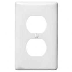 (DISCONTINUED)WALLPLATE, 1-G, 1) DUP, WH REPLACED BY HWS P8W